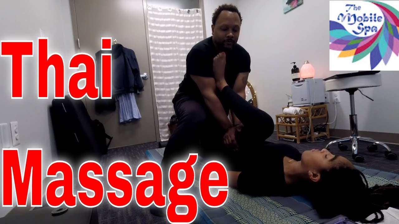 CEU Thai Massage Training course 1-on-1 training class level 1 basic Thai Massage pt 1.