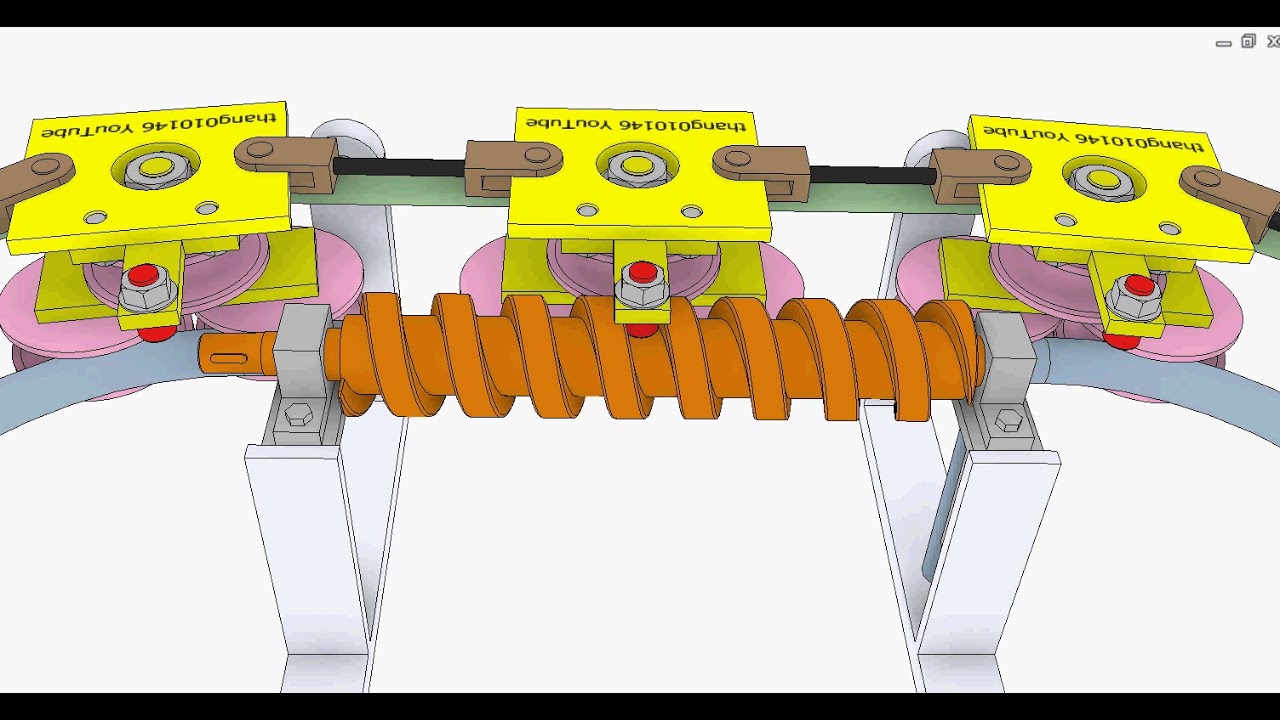 Linked carriage system with screw drive