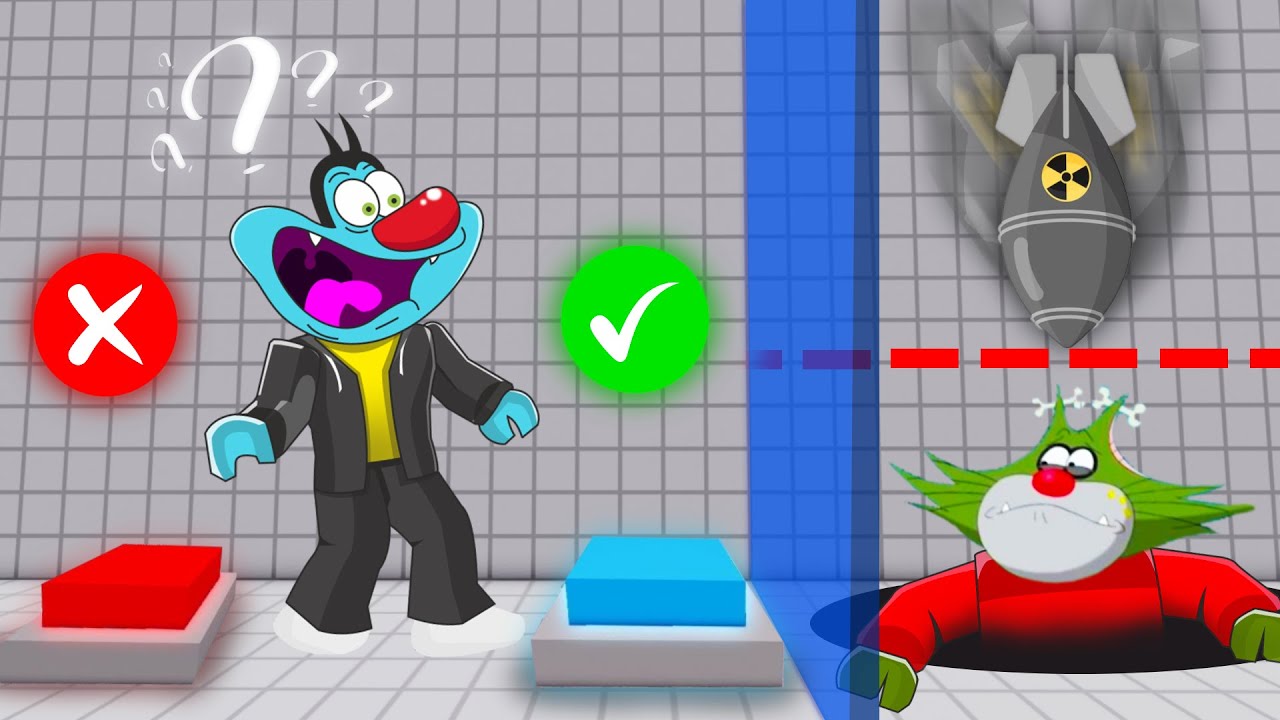 Crazy Teamwork Puzzles With Oggy And Jack In ROBLOX! .ft Oggy