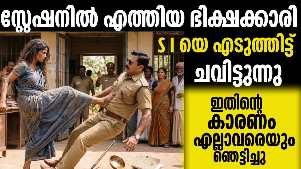 സ്റ്റേഷനിൽ എത്തിയ ആ ഭിക്ഷക്കാരി SI യേ ചവിട്ടുന്നു ഇത് കണ്ട് നാട്ടുകാർ|emotional|motivation|harshinte
