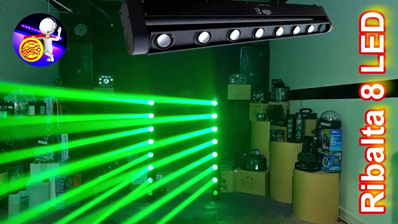 moving movimento de cabeça Ribalta Barra LED 8x12W Globo Jogo De Luz Para Palco DJ Modelo WS5807