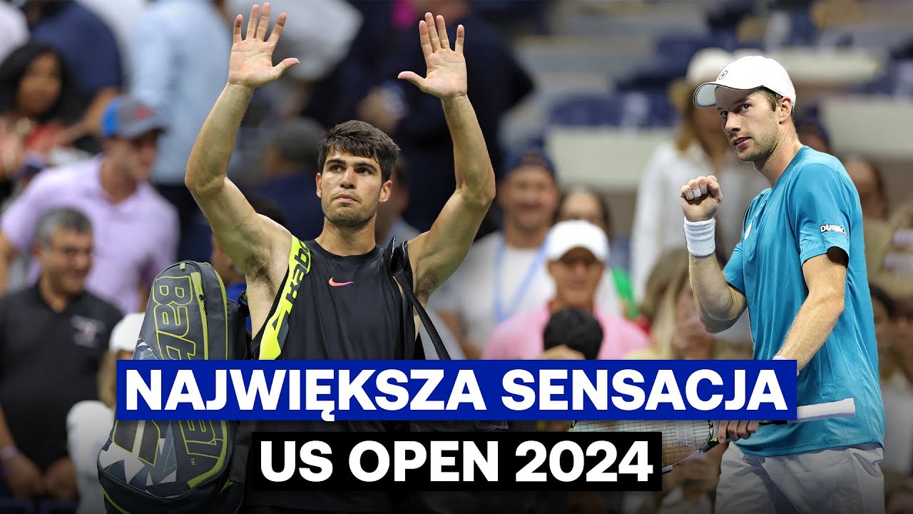 Carlos Alcaraz - Botic van de Zandschulp | Skrót meczu | 2. runda | US Open 2024