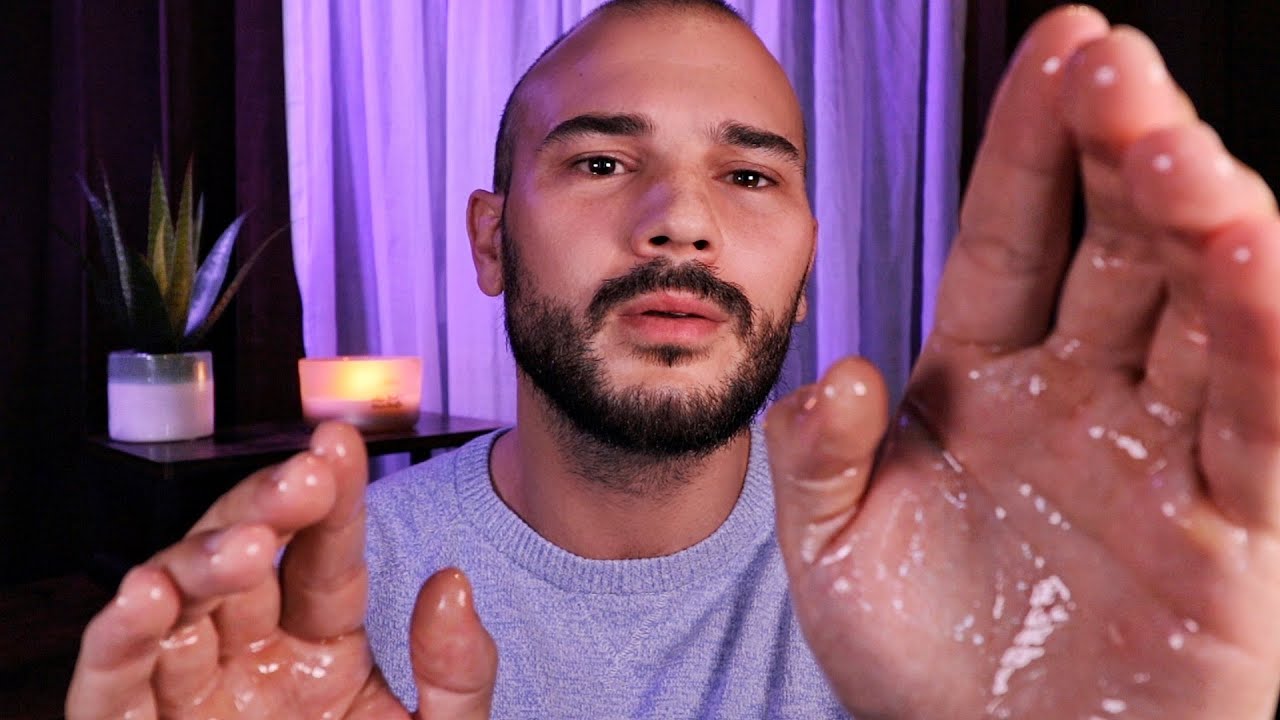 Sleepy ASMR Oil Massage to Relieve Stress | British Male Whispering Voice