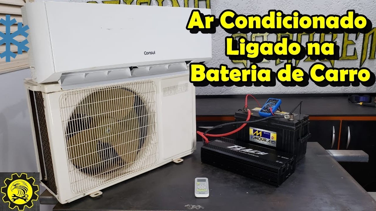 Teste do Inversor IF 6000 - Liga Ar Condicionado na Bateria de Carro