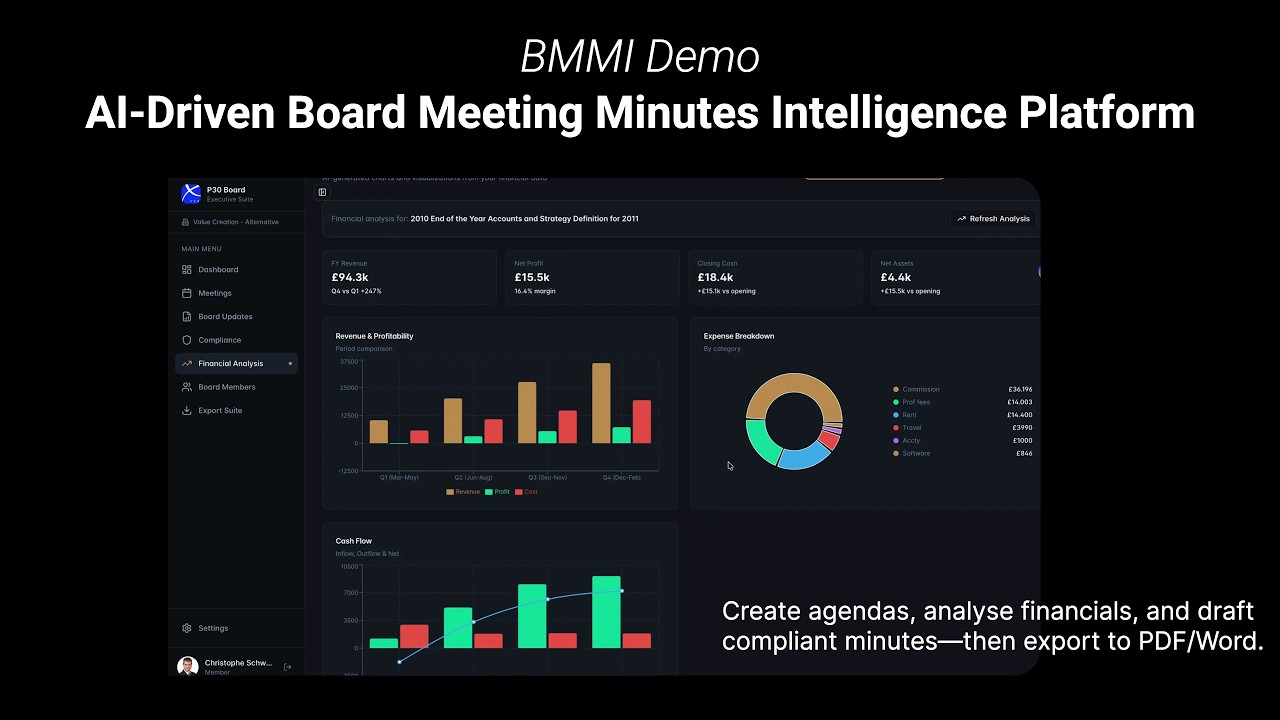 BMMI: AI-Driven Board Minutes Demo