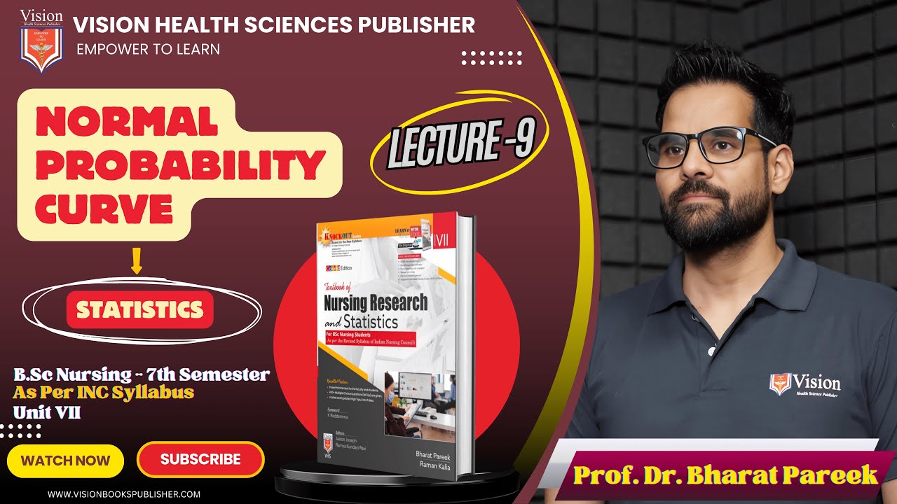 NORMAL PROBABILITY CURVE | STATISTICS | LECTURE 9 | BSC NURSING 7TH SEMESTER