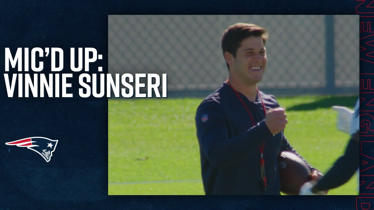 Patriots Mic&rsquo;d Up | Best of Running Backs Coach Vinnie Sunseri at Practice
