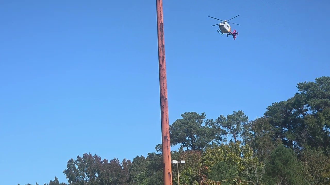 BlackHawk Helicopter Flyby and Eurocopter EC635 Arrival (N911UG)