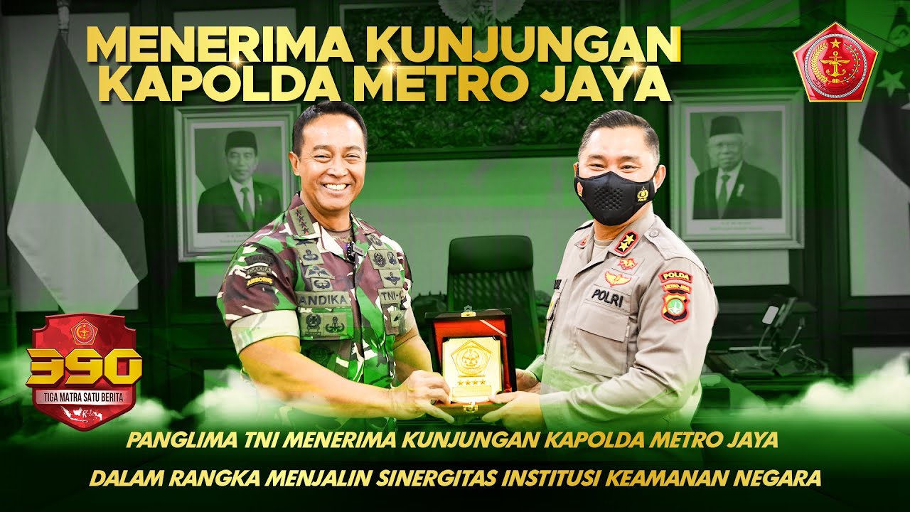 Panglima TNI Menerima Kunjungan Kapolda Metro Jaya Terkait Sinergitas Institusi Keamanan Negara