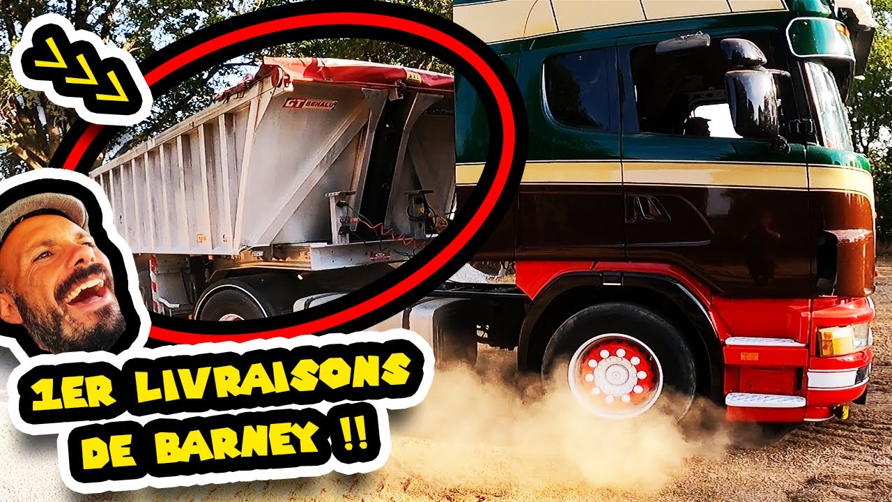 PREMIÈRES LIVRAISONS DE BARNEY LE SCANIA V8 !!