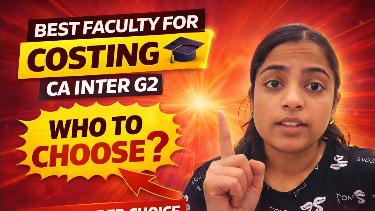 CA INTER, best faculty for group 2 costing