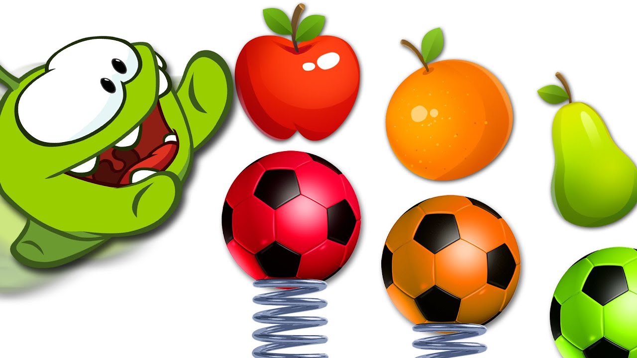 HORA DE APRENDER! | Aprenda cores com bolas de futebol coloridas | Português com OmNom
