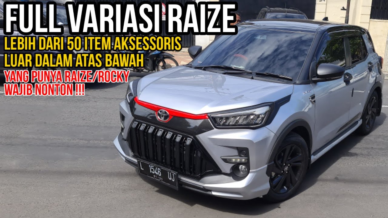 FULL VARIASI RAIZE 50+ ITEM | FERRARI VARIASI SURABAYA