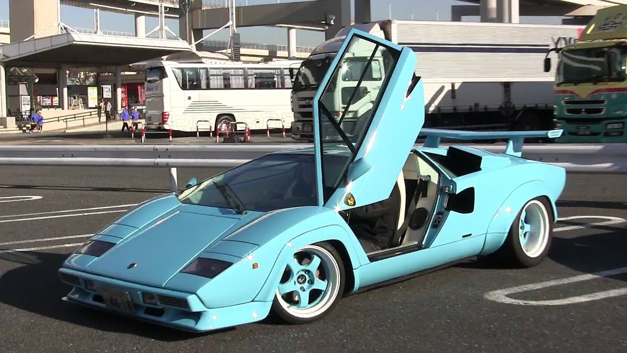 Lamborghini Countach LP5000QV Loud Exhaust Sound