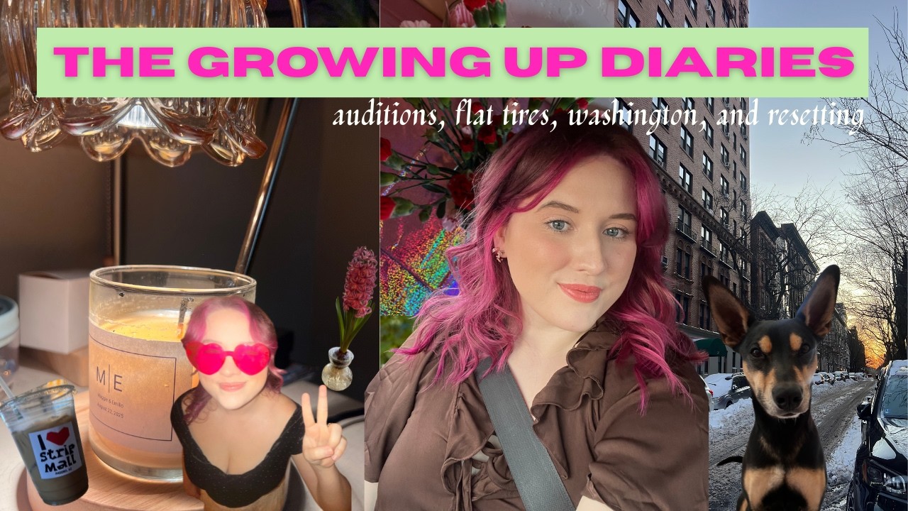 the growing up diaries || auditioning, resetting, traveling, pink hair! 🪐