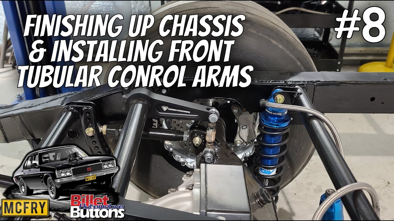 #8 FINISHING UP CHASSIS - INSTALLING FRONT CONTROL ARMS & COIL-OVERS! Holden HZ ute project