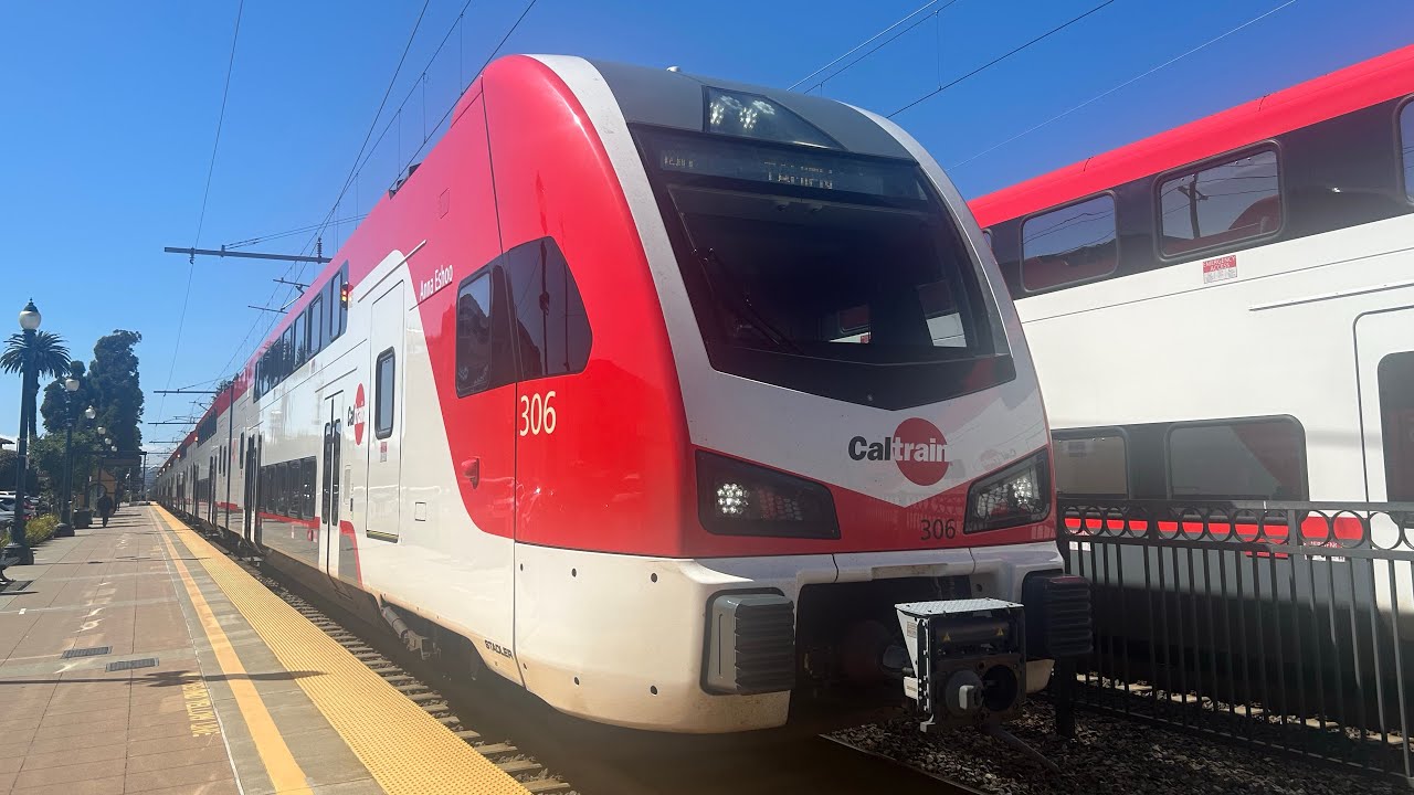 Railfanning Burlingame Station from April 2025 FT:Caltrain,locos and MORE