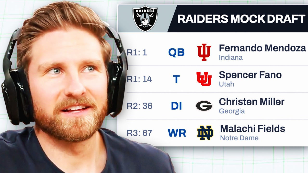 NEW Las Vegas Raiders 3 Round Mock Draft (Extra 1st Round Pick!)
