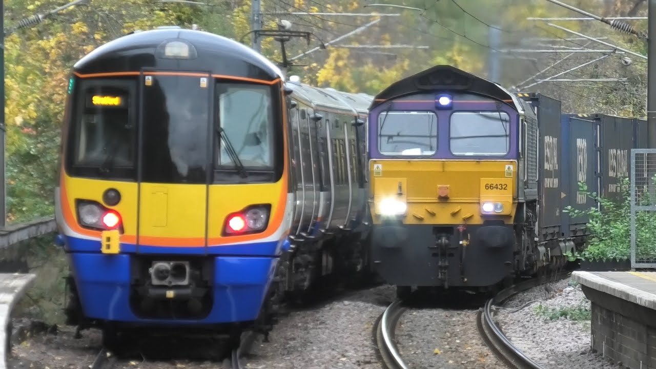 Fantastic Busy Lunchtime at Gospel Oak London Freight/Passenger Trains 5th November 2025 