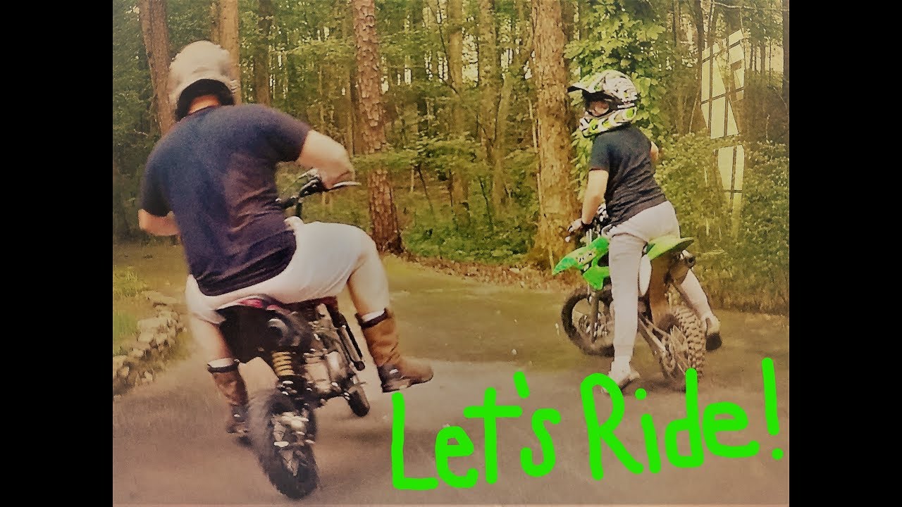 Let's ride some dirt bikes!! Father and son time.