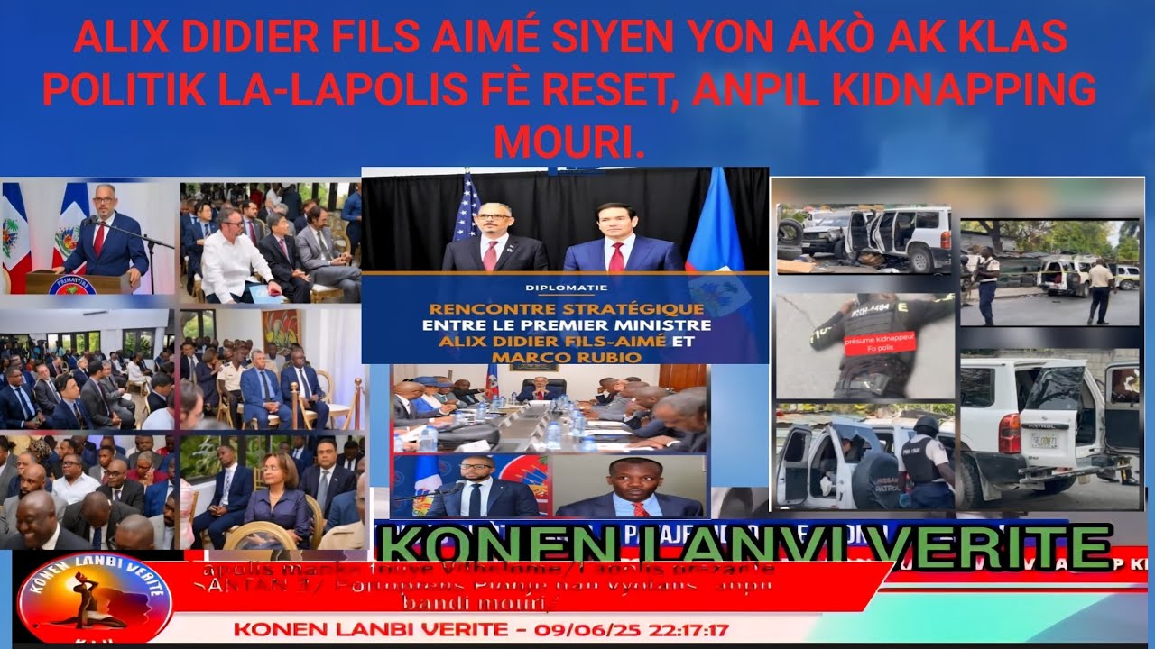 Konen Lanbi Verite 25 fevrier 2026:/ Didier Fils Aimé siyen  Akò ak Politisyen yo/Lapolis fè resèt.