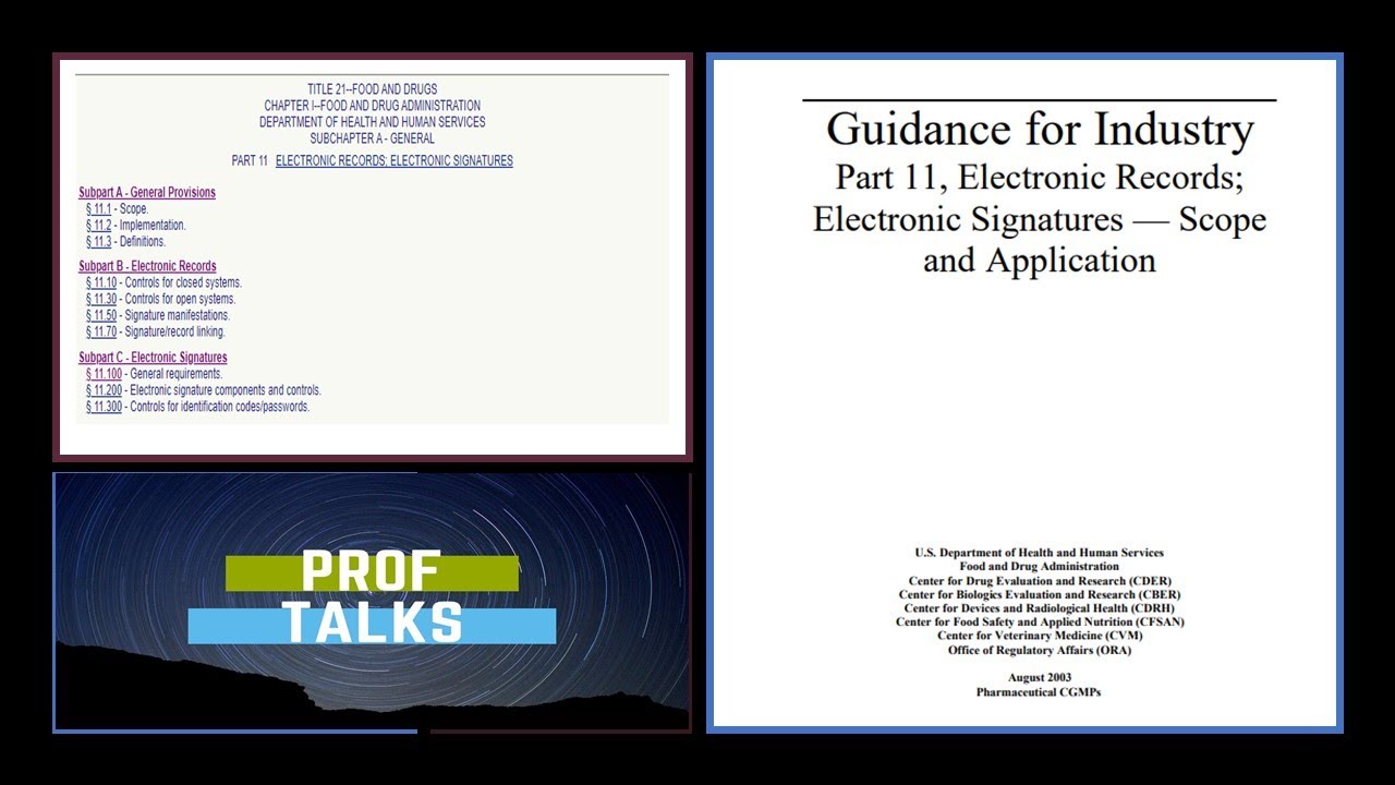 21 CFR Part 11 | Electronic Records & Electronic Signatures | GxP Computer System requirements