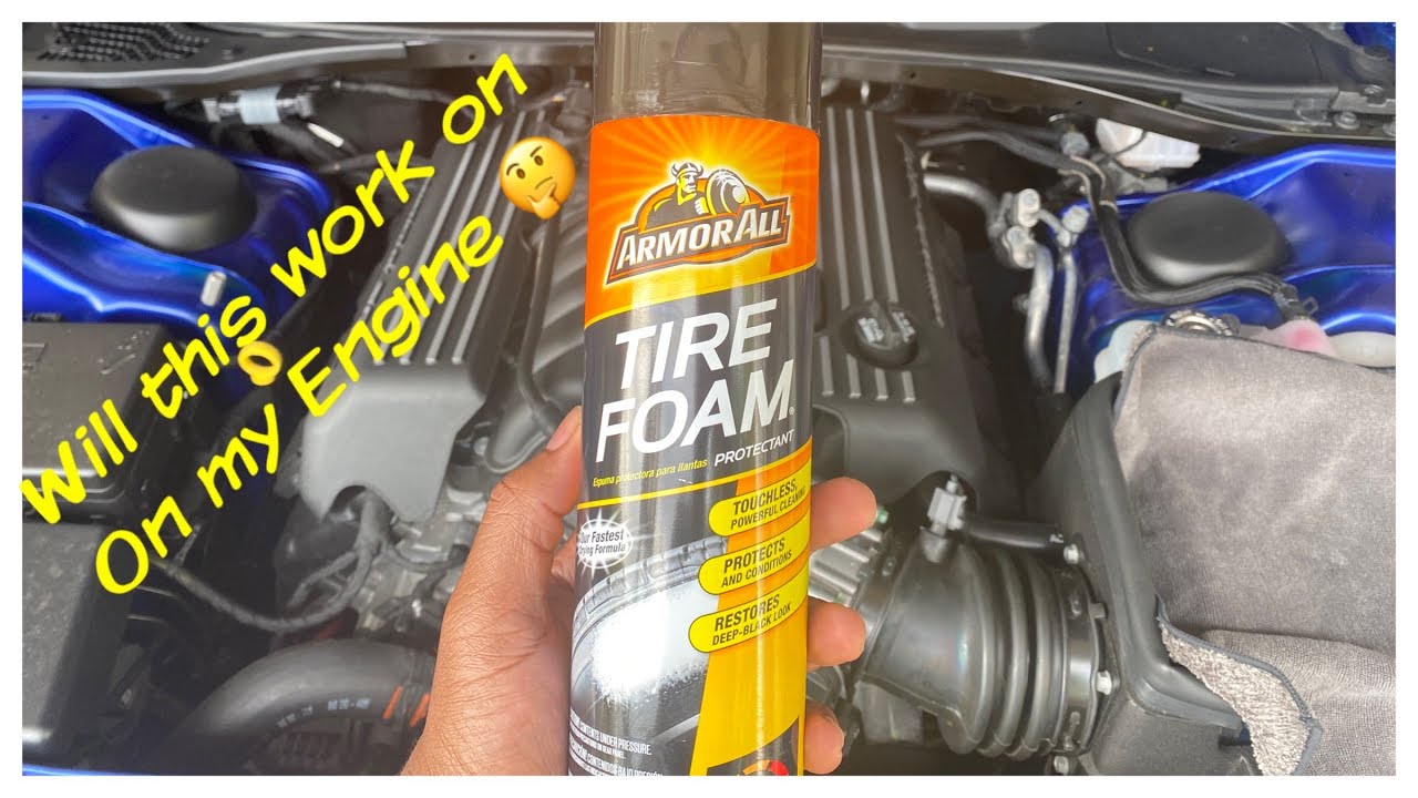 Waterless Engine Bay Cleaning with Armor All Tire Foam (But does it work?)