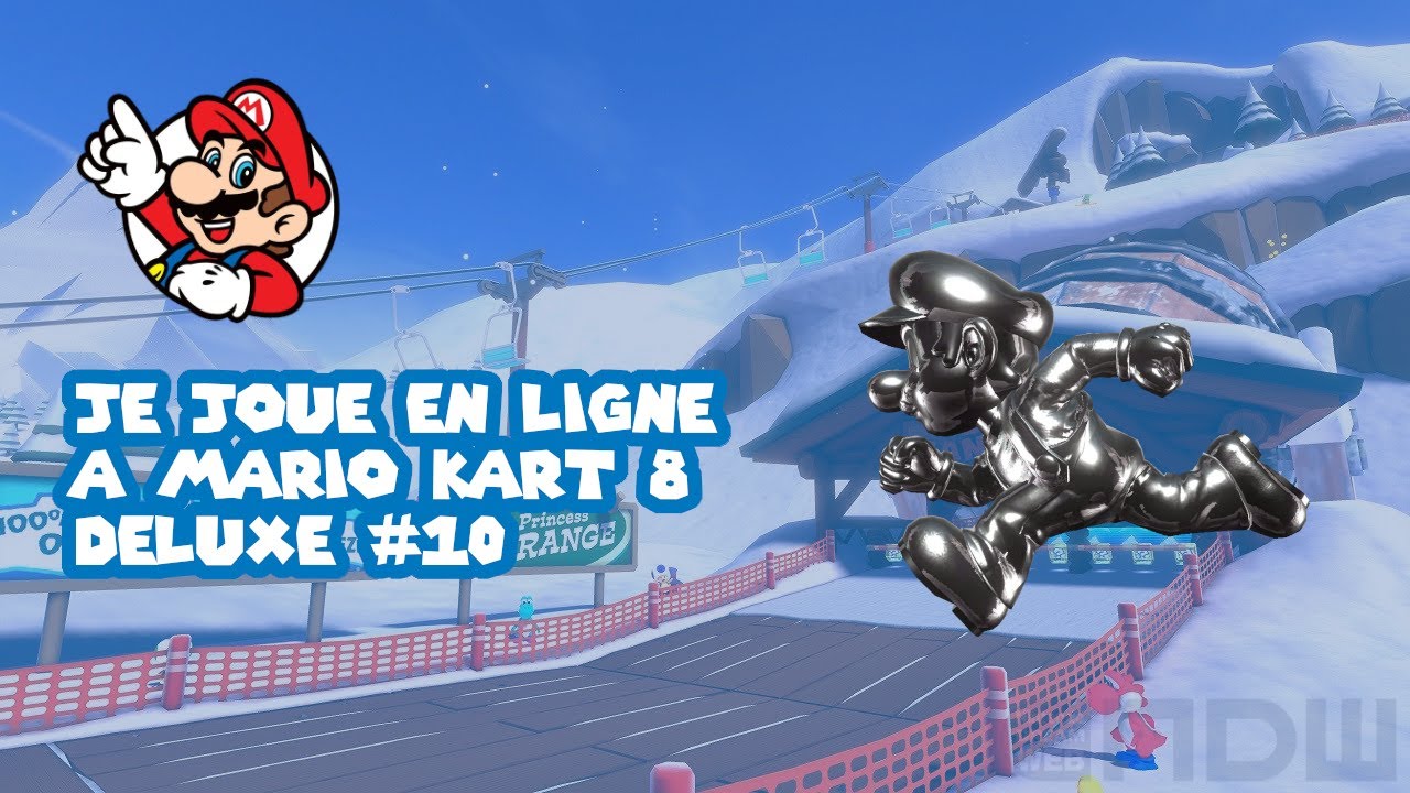 Je joue à Mario Kart 8 Deluxe pour 11 courses