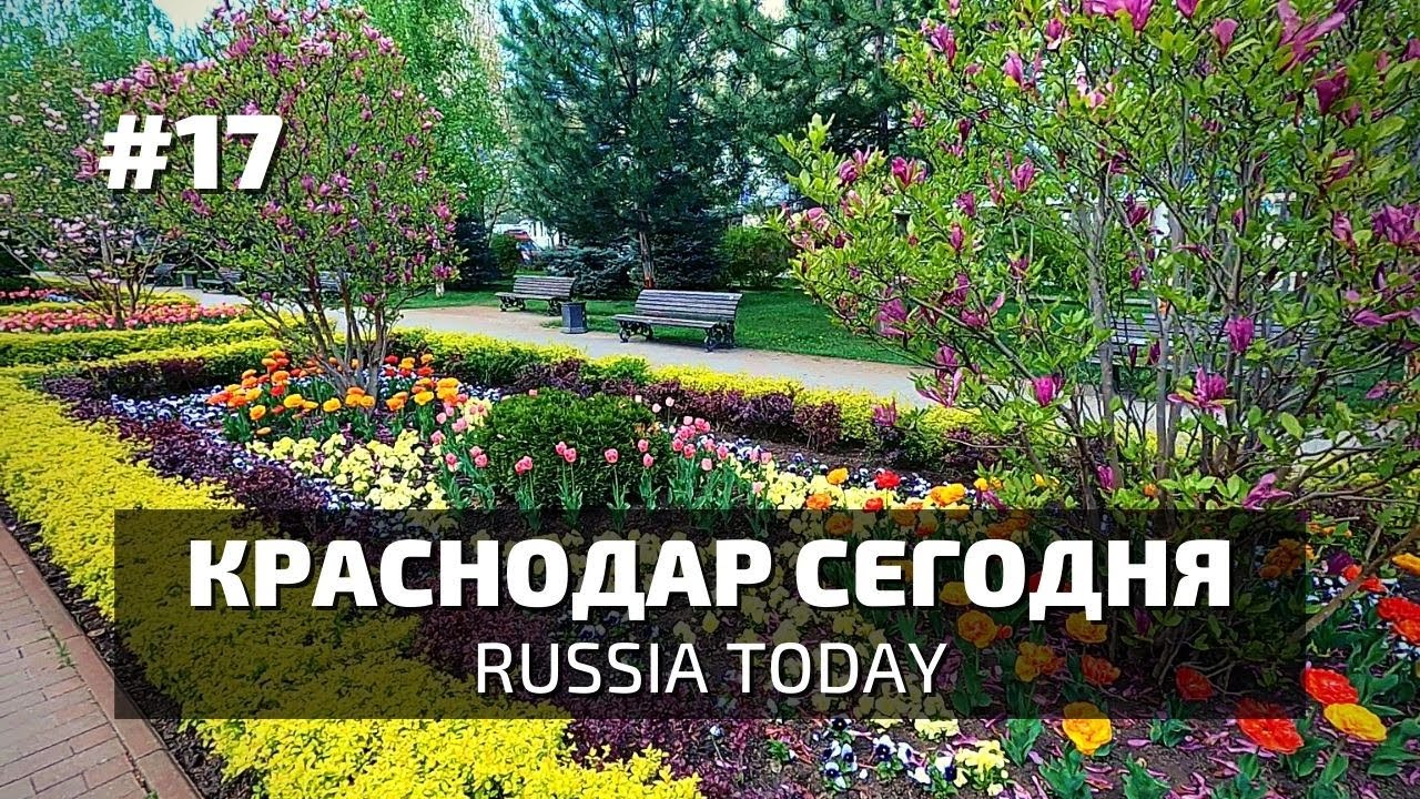 Краснодар 2022 Юбилейный микрорайон. Бульвар, цветы, весна, Пасха. Прогулка без слов. Люди и звуки.