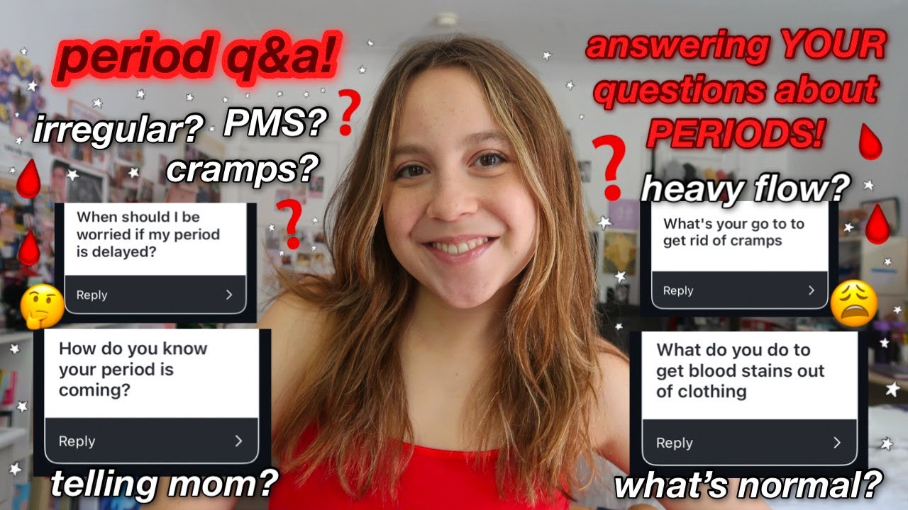 PERIOD Q&A!! answering YOUR questions about getting your period to help you feel more confident :)