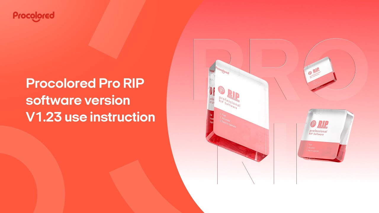 Procolored Pro RIP software version V1.23 use instruction
