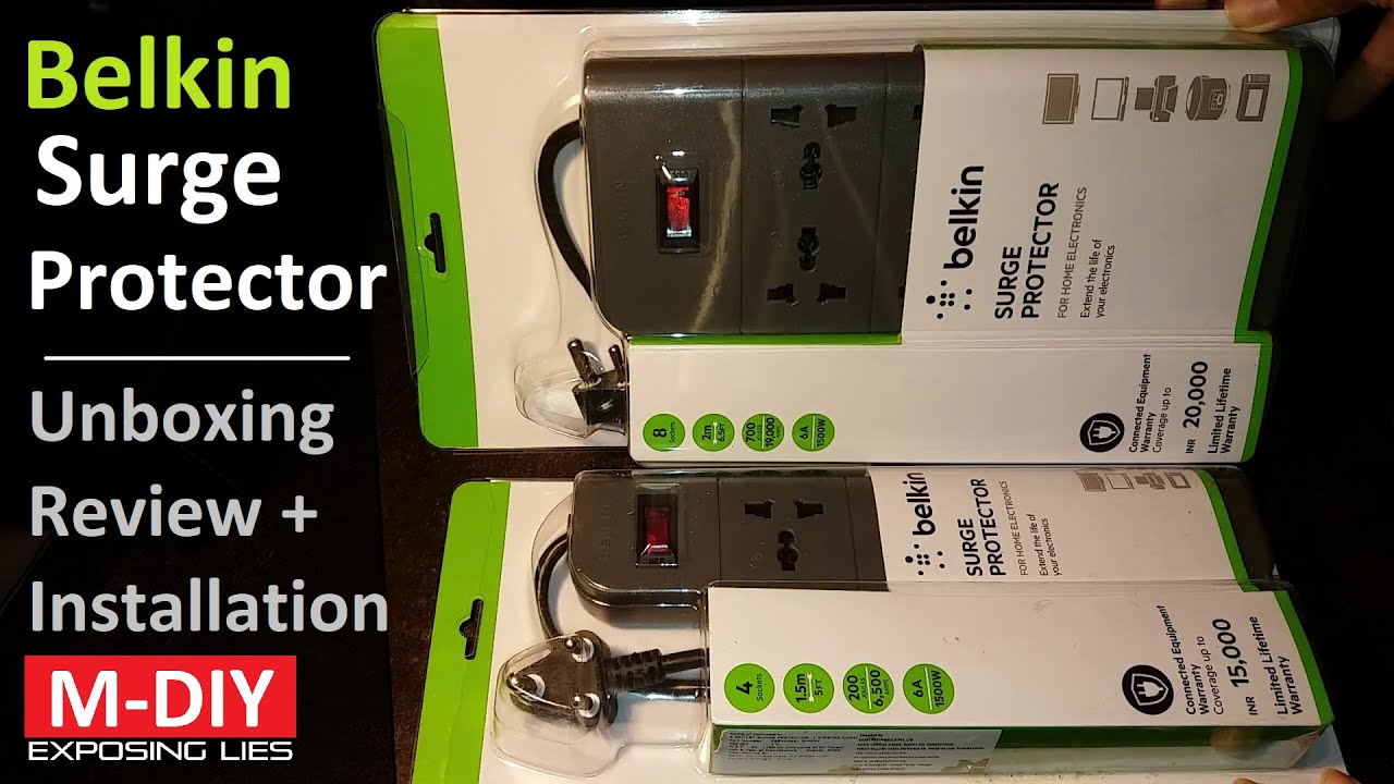 Belkin Surge Protector (Unboxing Review + Installation)