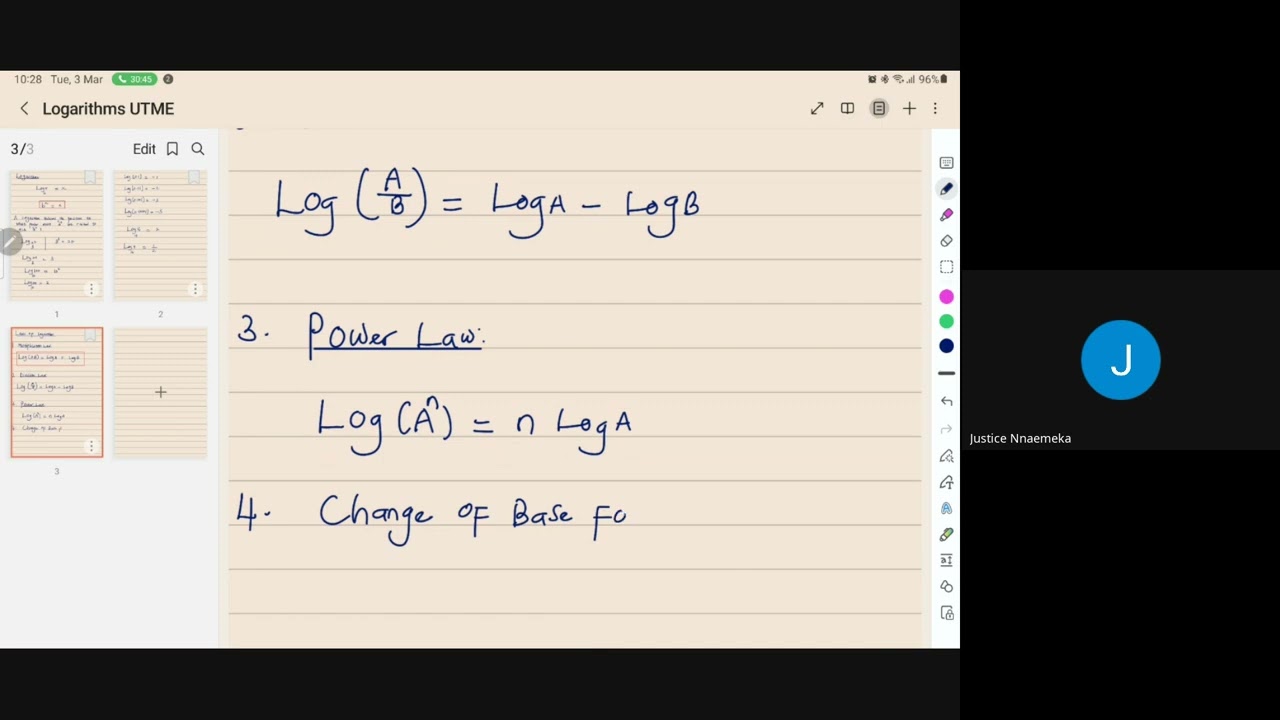 Math session - Day 4 (3rd March 2026)