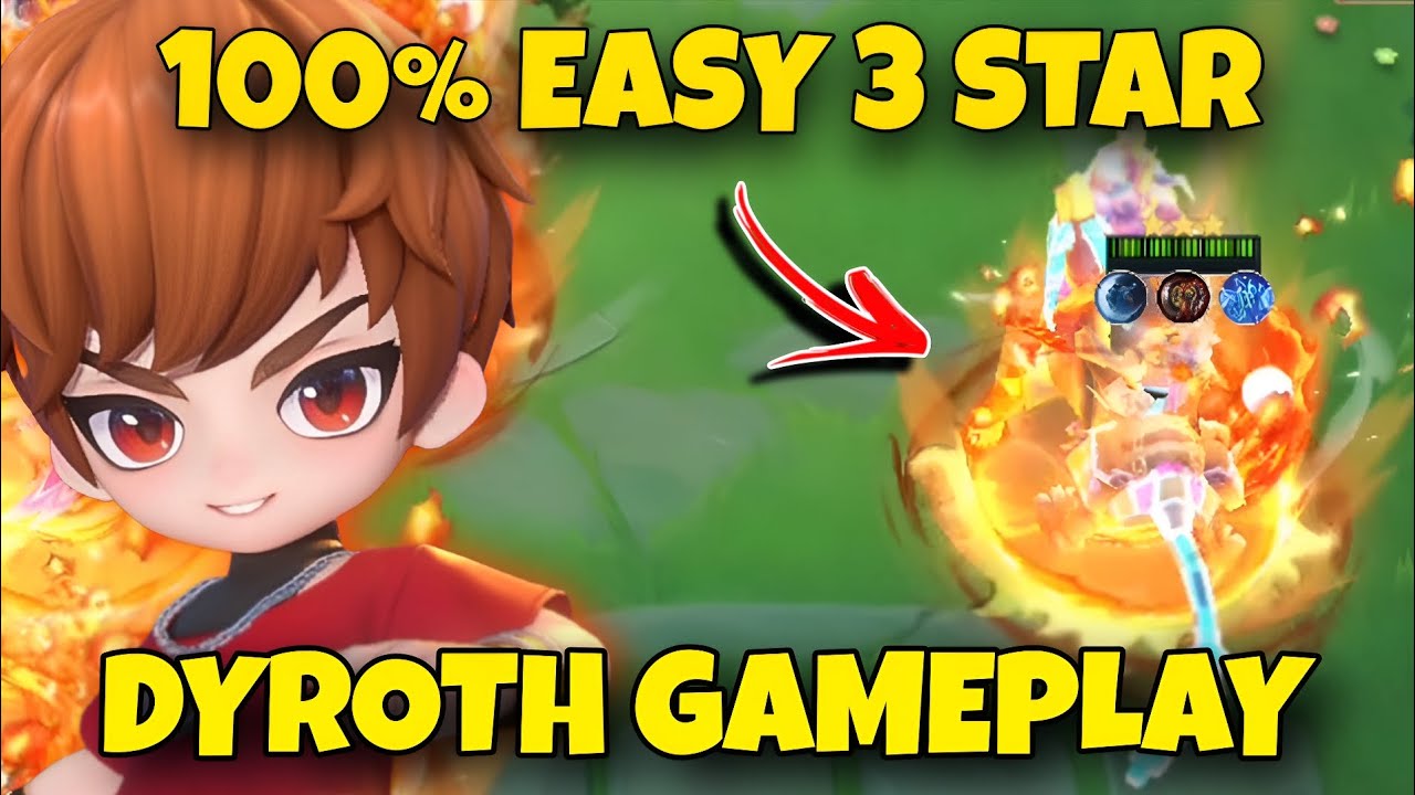 3 STAR 5 GOLD HERO IS EASY USING DYROTH | DYROTH MCGG MAGIC CHESS GOGO 