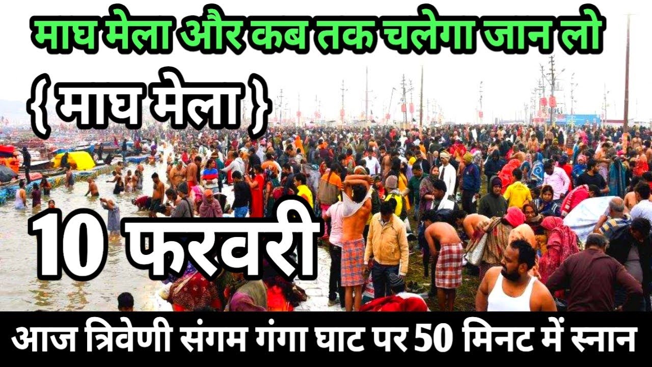Prayagraj Magh Mela 2026| 10 फरवरी गंगा स्नान |Magh Mela | बिल्कुल आज की ताजा दृश्य | Prayagraj live