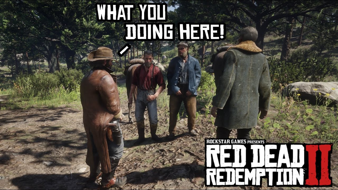 Strangers find Camp Horseshoe Overlook (Secret Encounter) Red Dead Redemption 2