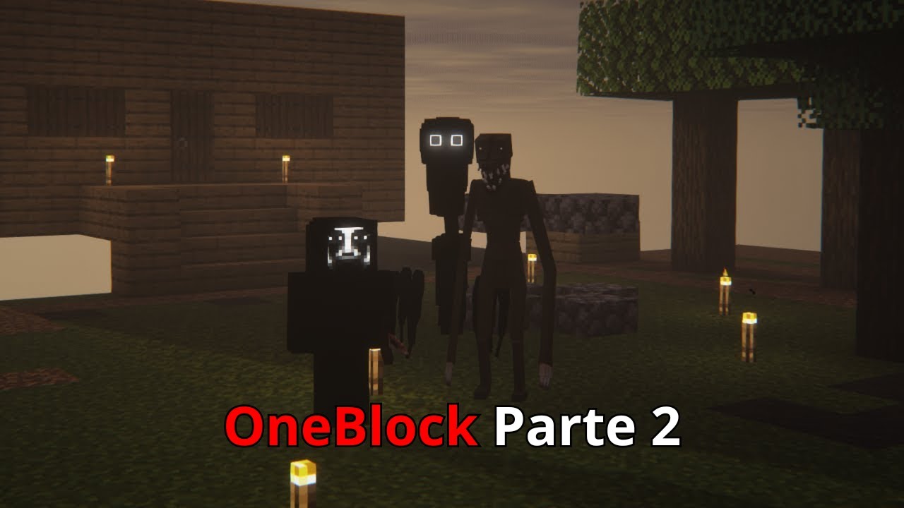FIQUEI PRESO NO MINECRAFT ONEBLOCK DE TERROR! Parte 2