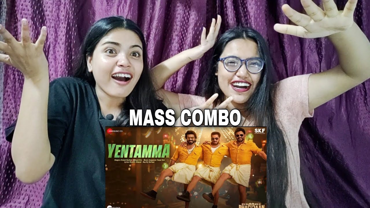 Yentamma - Kisi Ka Bhai Kisi Ki Jaan Reaction| Salman Khan,RC,Venkatesh,Pooja |Raftar,Payel,Vishal