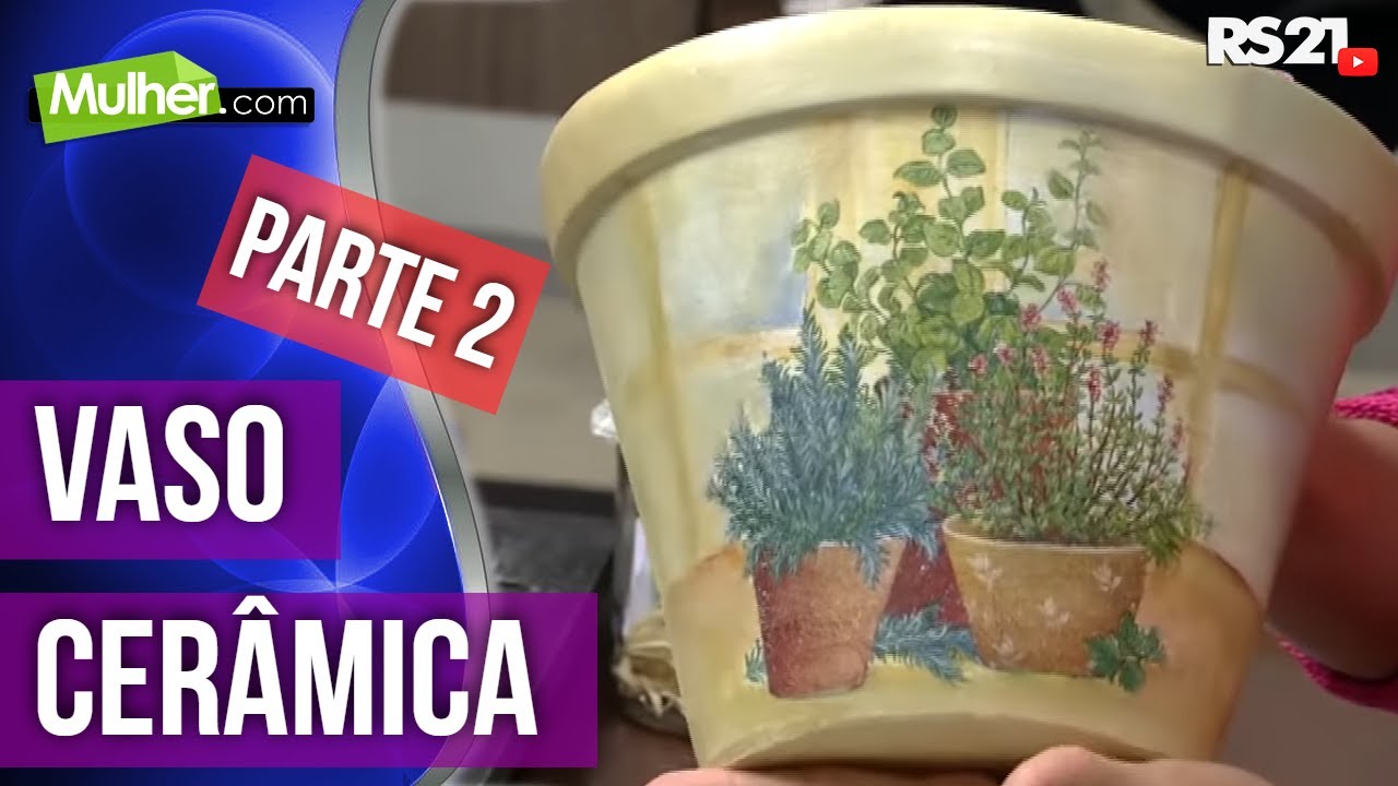 Suporte com vasos de cerâmica | Parte 2 | Mulher.com |  @RedeSeculo21 | 02/03/2015