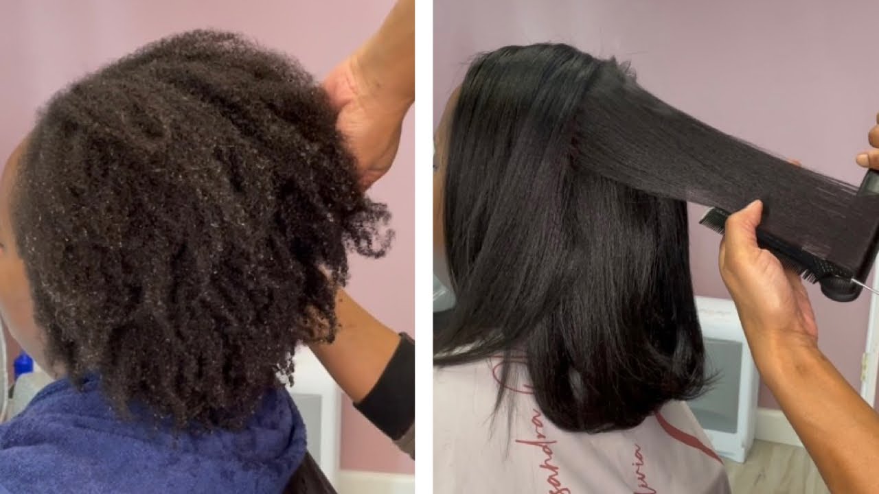 First Silk Press and Trim in 3 Years | Natural Hair Silk Press | Cassandra Olivia