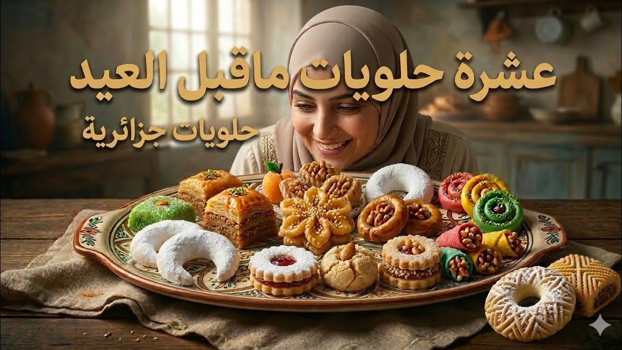 اهم 10 حلويات ماقبل العيد اذا لم تصنيعها فاتك كل حلاوة الدنيا و .....