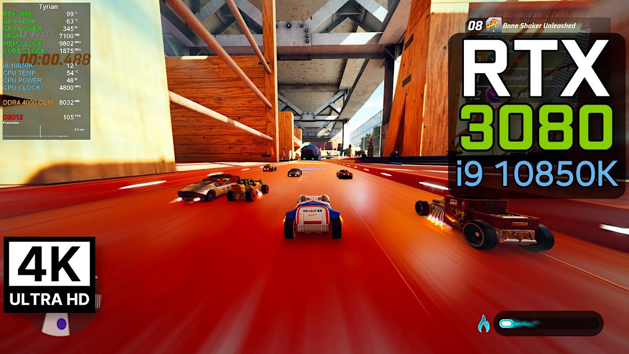Hot Wheels Unleashed - 4K Ultra Settings | RTX 3080 + i9 10850K