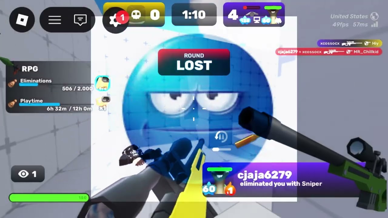 Playing Roblox RIVALS btw that my friend from school