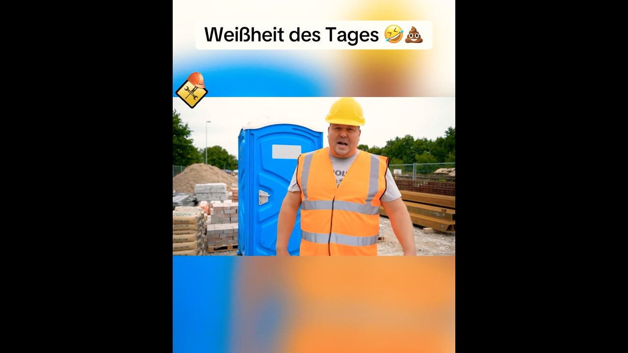 Maurer Weisheit 🤣 #pfusch #lustig #baustelle #deutsch #veo3 #lachen #handwerk #humor