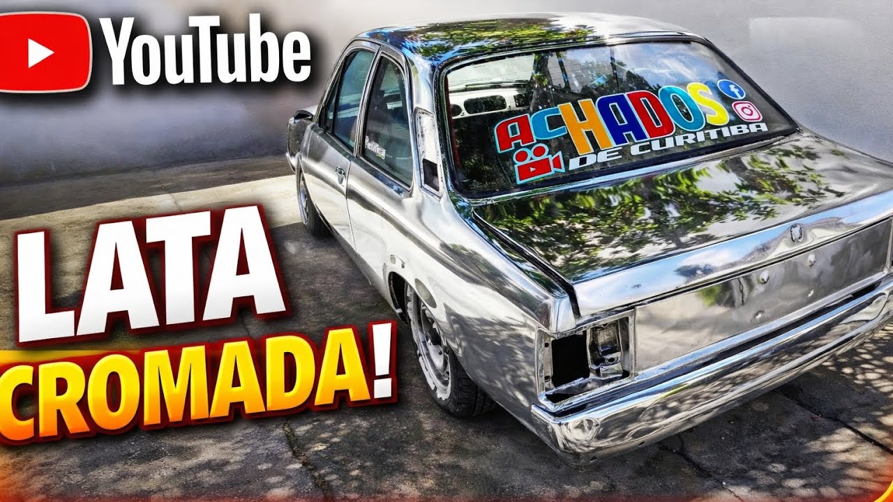 Retiramos toda a tinta deixei a lata cromada 🤩