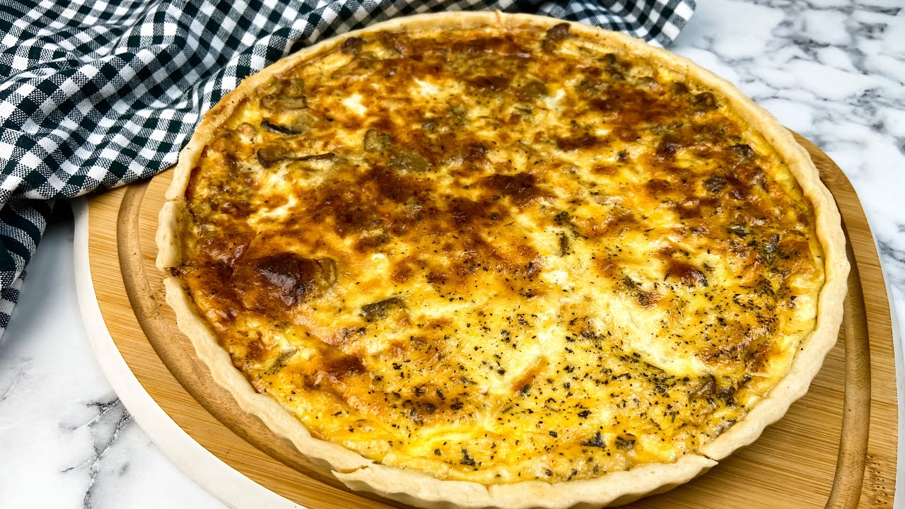Chicken Mushroom Quiche Recipe!
