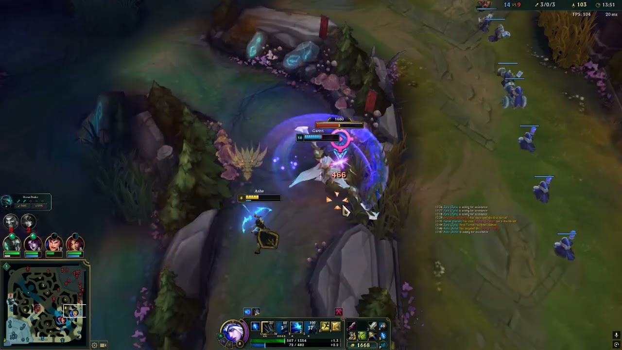 League of Legends ashe vs draven work on stage 2