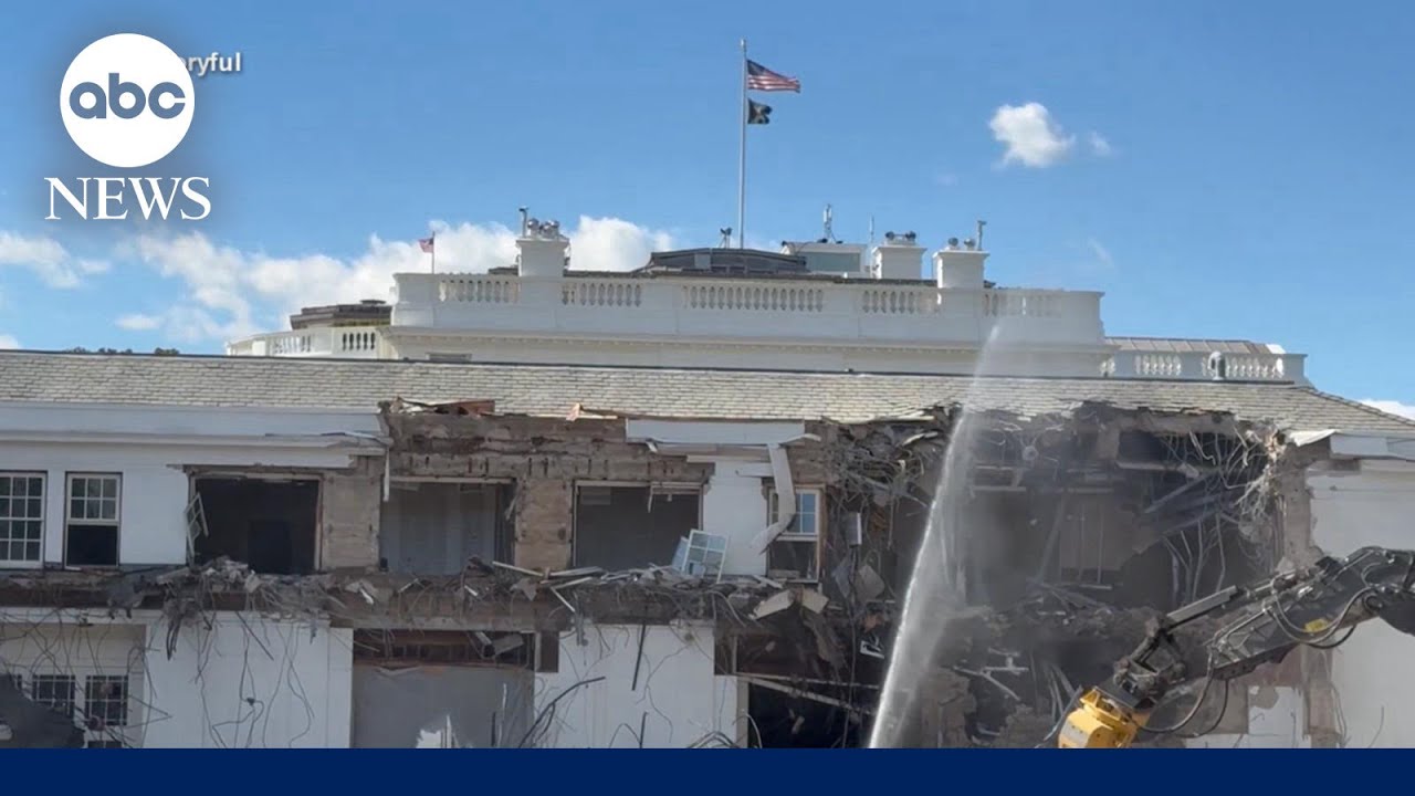 East Wing demolition begins for Trump’s ballroom at White House