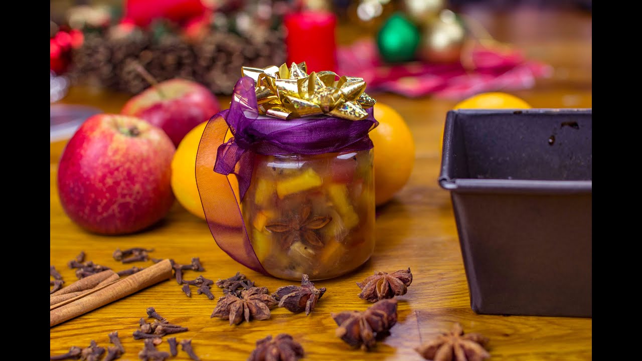 Domácí pečený čaj z 5 druhů ovoce s vánočním kořením