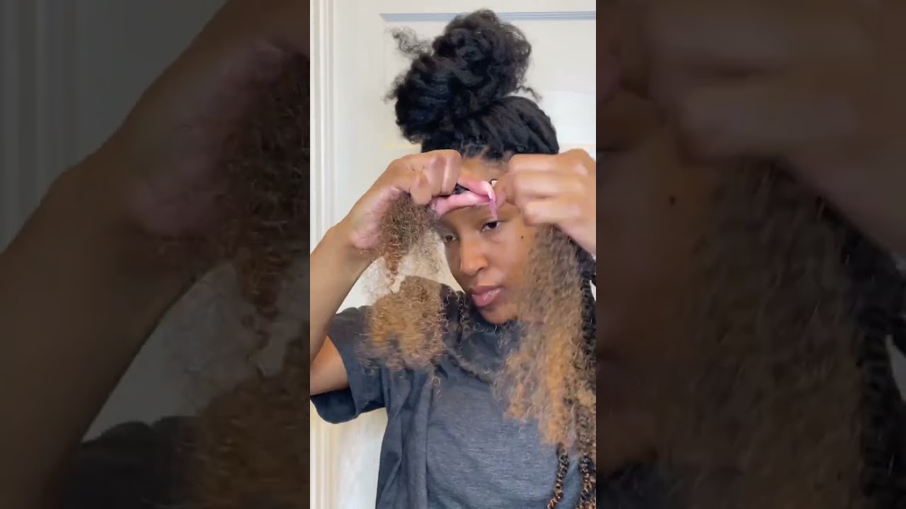 This is your next hairstyle | Ombr&eacute; Afro Spring Twists #protectivestyles #springtwist #shorts
